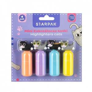 Set mini markere, Starpak, Kitty, 4 culori imagine
