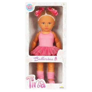 Papusa Dollz And More, Tina balerina, Roz inchis, 45 cm imagine