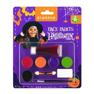 Vopsea de fata pentru Halloween, Starpak, 6 culori imagine
