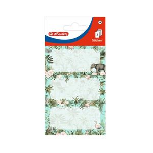 Set 9 etichete scolare, Herlitz, Tropical imagine