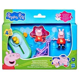 Set de joaca cu figurine, Peppa Pig, Peppa si Evi in parc, G0528 imagine