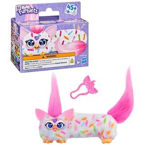 Mini jucarie de plus interactiva, Furby Dj Furblets, Berry Cup-Cake, G1781 imagine