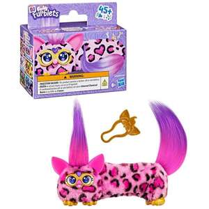 Mini jucarie de plus interactiva, Furby Dj Furblets, Kitt-Ee-Luv, G1785 imagine