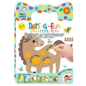 Set creativ dezlipeste, lipeste, joaca-te, Avenir, Dots4Fun, Animale de ferma imagine