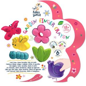 Set 6 creioane cerate pentru degete, Avenir, Haku Yoka, Gradina imagine