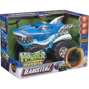 Masinuta cu lumini si sunete Teamsterz, Monster Moverz Robo Shark, Albastru imagine