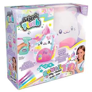 Jucarie de plus de colorat, Airbrush Plush, Kawaii Kitty imagine
