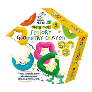 Set 6 creioane cerate geometrice, Avenir, Crazy-Mold, Haku Yoka imagine