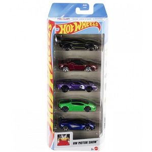 Set 5 masinute Hot Wheels, Hw Motor Show, JBJ89 imagine