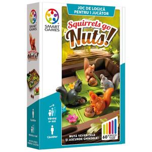 Joc de logica cu 80 de provocari, Smart Games, Squirrels Go Nuts imagine