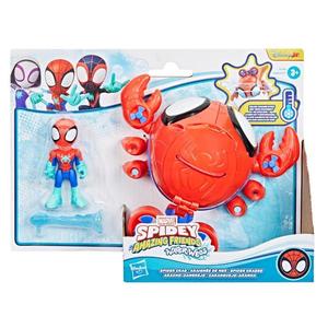 Figurina cu vehicul, Spidey and his Amazing Friends, Water-Webs Spider Crab, G1464 imagine