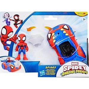 Figurina cu vehicul, Spidey and his Amazing Friends, Spidey Web Crawler, G2461 imagine