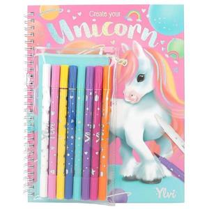 Carte de creatie cu 8 carioci, Depesche, Unicorn Ylvi imagine