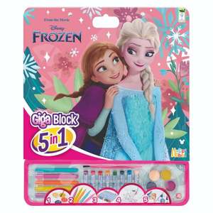 Set de desen 5 in 1, Happi Hobbi, Giga Block, Disney Frozen imagine