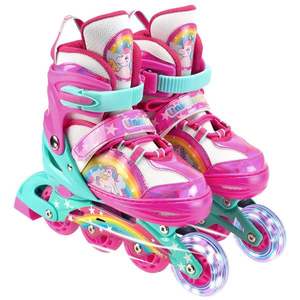 Role reglabile, Action One, Unicorn Fantasy, roti luminoase, M(35-38), Roz imagine