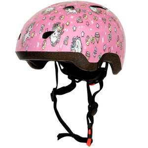 Casca de protectie, Action One, Stars and Unicorns, marime 52-57 cm, Roz imagine