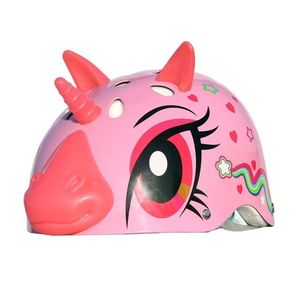 Casca de protectie cu lumini, Street Jam, Magic Unicorn, Marimea S, Roz imagine