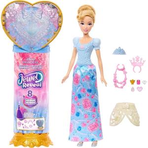 Papusa cu accesorii surpriza, Disney Princess, Jewel Reveal, Cinderella, JHL50 imagine