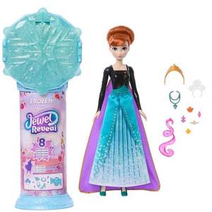 Papusa cu accesorii surpriza, Disney Frozen, Jewel Reveal, Anna, JJY37 imagine
