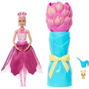 Papusa cu accesorii surpriza, Barbie, Petal Pop, Roz, JMF57 imagine