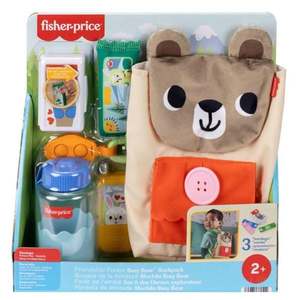 Set jucarii in rucsac, Fisher Price, Friendship Forest Busy Bear, JLB86 imagine