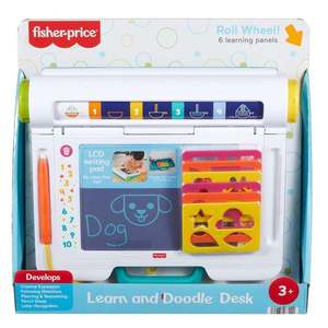 Tableta LCD pentru scris si desenat, Fisher Price, Learn & Doodle Desk, JDL70 imagine