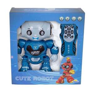 Robotel cu telecomanda care danseaza, Cute Robot, Albastru imagine
