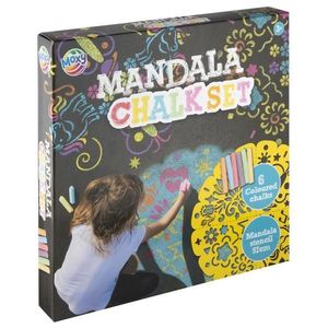 Set creta colorata cu sablon, Grafix, Mandala imagine