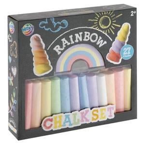 Set creta colorata, Grafix, Rainbow, 27 bucati imagine