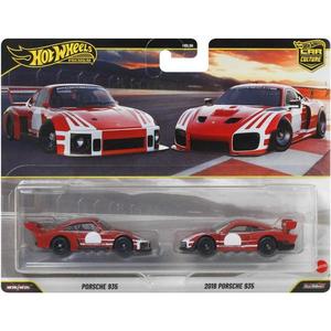 Set 2 masini metalice, Hot Wheels, Car Culture, Porsche 935 & 2018 Porsche 935, JHW51 imagine