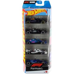 Set 5 masinute Hot Wheels, Race Team, Formula 1 F1 Racing, JKG12 imagine
