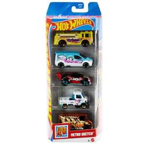 Set 5 masinute Hot Wheels, Metro Sketch, JKG13 imagine