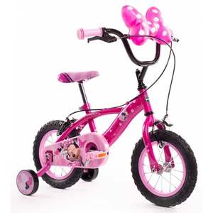 Bicicleta cu roti ajutatoare, Huffy, Minnie Mouse, 12 inch imagine