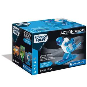 Kit de constructie, Clementoni, Science & Play, Robot Skier imagine