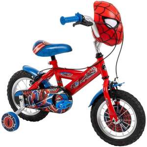 Bicicleta cu roti ajutatoare, Huffy, Marvel Spiderman, 12 inch, Rosu imagine