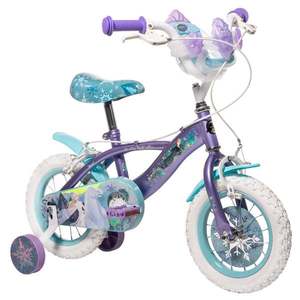 Bicicleta cu roti ajutatoare, Huffy, Disney Frozen, 12 inch, Mov imagine