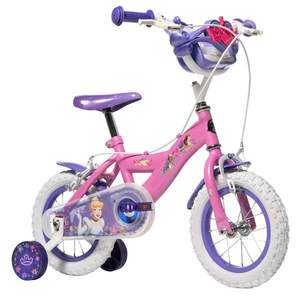 Bicicleta cu roti ajutatoare, Huffy, Disney Princess, 12 inch, Roz imagine