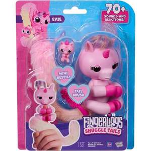 Jucarie interactiva, Fingerlings, Snuggle Tails, Evie imagine