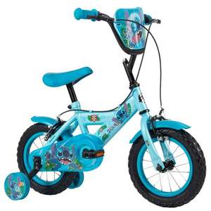 Bicicleta cu roti ajutatoare, Huffy, Disney Stitch, 12 inch, Blue imagine