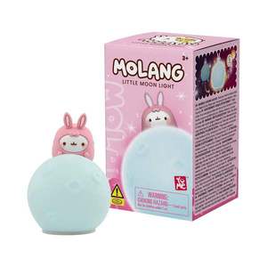 Lampa de veghe cu figurina, Yume, Molang Little Moon Light, Bleu imagine