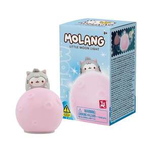 Lampa de veghe cu figurina, Yume, Molang Little Moon Light, Roz imagine