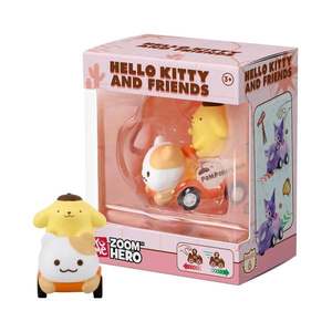 Figurina cu vehicul, Yume, Hello Kitty and Friends, Zoom Hero S1, Pompompurin imagine