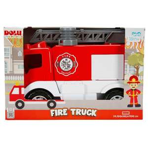 Camion de pompieri, Dolu, Rosu, 38 cm imagine