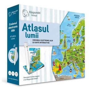 Pachet Raspundel Istetel - Creion si carte Atlasul lumii imagine
