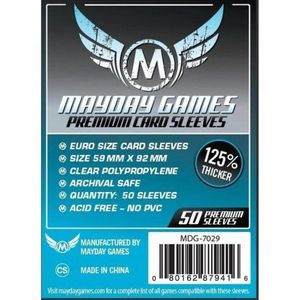 Mayday Premium Euro Card Sleeves - 59x92mm imagine