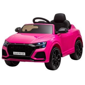 HOMCOM Mașină electrică pentru copii sub licență Audi RS Q8, vehicul electric cu telecomandă, MP3, USB, Bluetooth, roz | Aosom Romania imagine