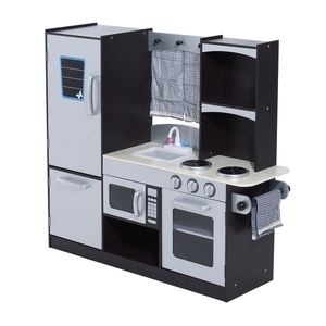 Bucatarie Jucarie HomCom cu Frigider Cuptor, Microunde, Aragaz, Chiuveta | Aosom RO imagine