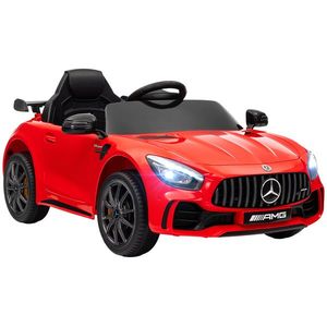 AIYAPLAY Mașină electrică pentru copii licențiată Mercedes-Benz AMG GTR 12V telecomandă 2, 4G max. 5 km/h 108 x 67 x 46 cm rouge | Aosom Romania imagine