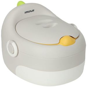 AIYAPLAY 3-în-1 Oliță pentru copii, scaun detașabil, tapițerie din piele ecologică, până la 50 kg, 6 luni până la 6 ani, Gri | Aosom Romania imagine