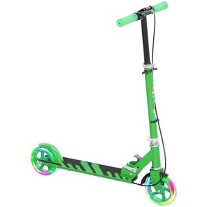 AIYAPLAY Trotinetă pentru copii, frâne duble, cadru metalic, suport pentru picior, pliabilă, 3-8 ani, Verde | Aosom Romania imagine